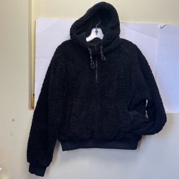 Lululemon Oh So Sherpa Fleece Half Zip Jacket Hoodie Pockets Jersey Lined Top 10 - Picture 4 of 16